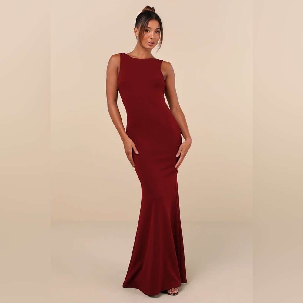 Lulu's Burgundy Maxi Dress